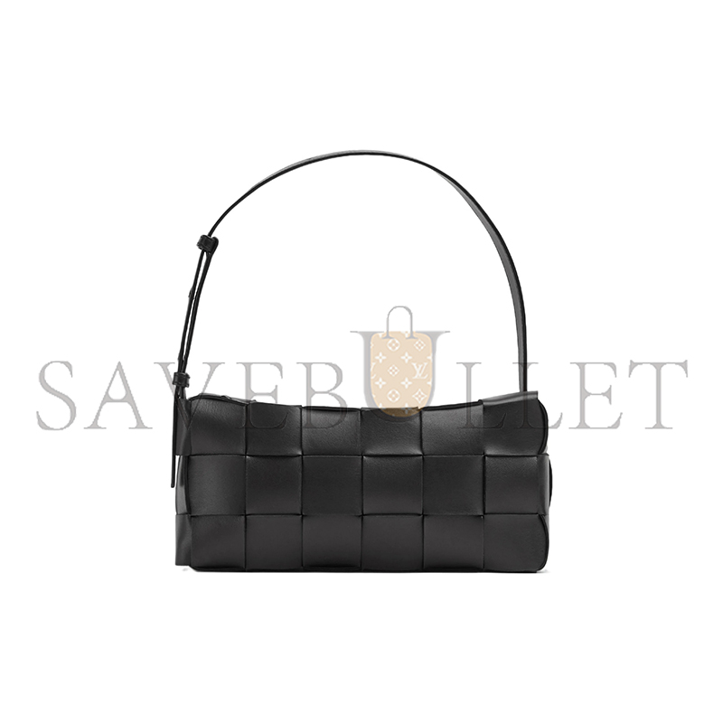 bo*te*ga Ve*ne*ta brick cassette 18-check gold-finish intreccio zipper leather 709360vmay18425 (28*14*10cm)